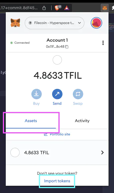 Import your address details.